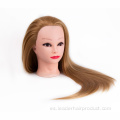 Peluquero de pelo sintético Maniquí Peluquería Muñeca Cabeza simulada